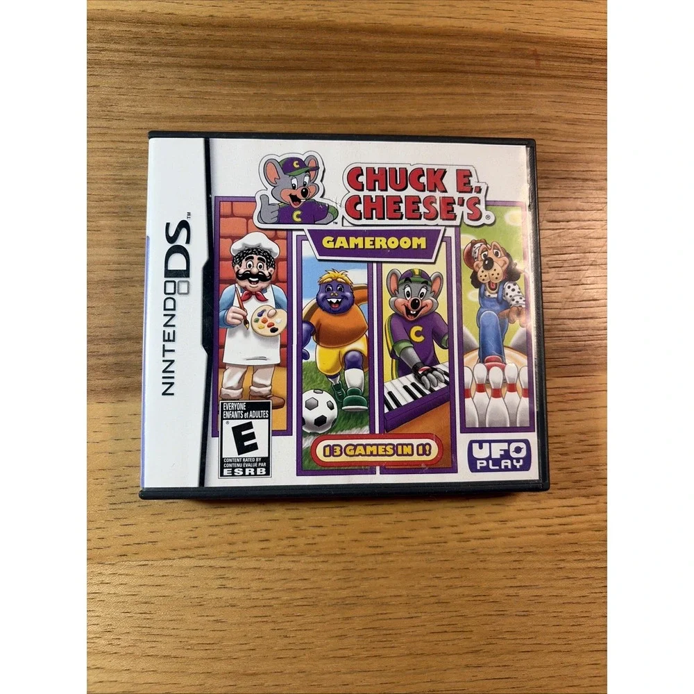 Chuck E. Cheese's Party Games (Nintendo DS) CIB Complete with Manual Authentic